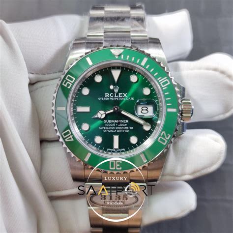 Rolex Submariner 116610LV 904L Yeşil Kadran Hulk 